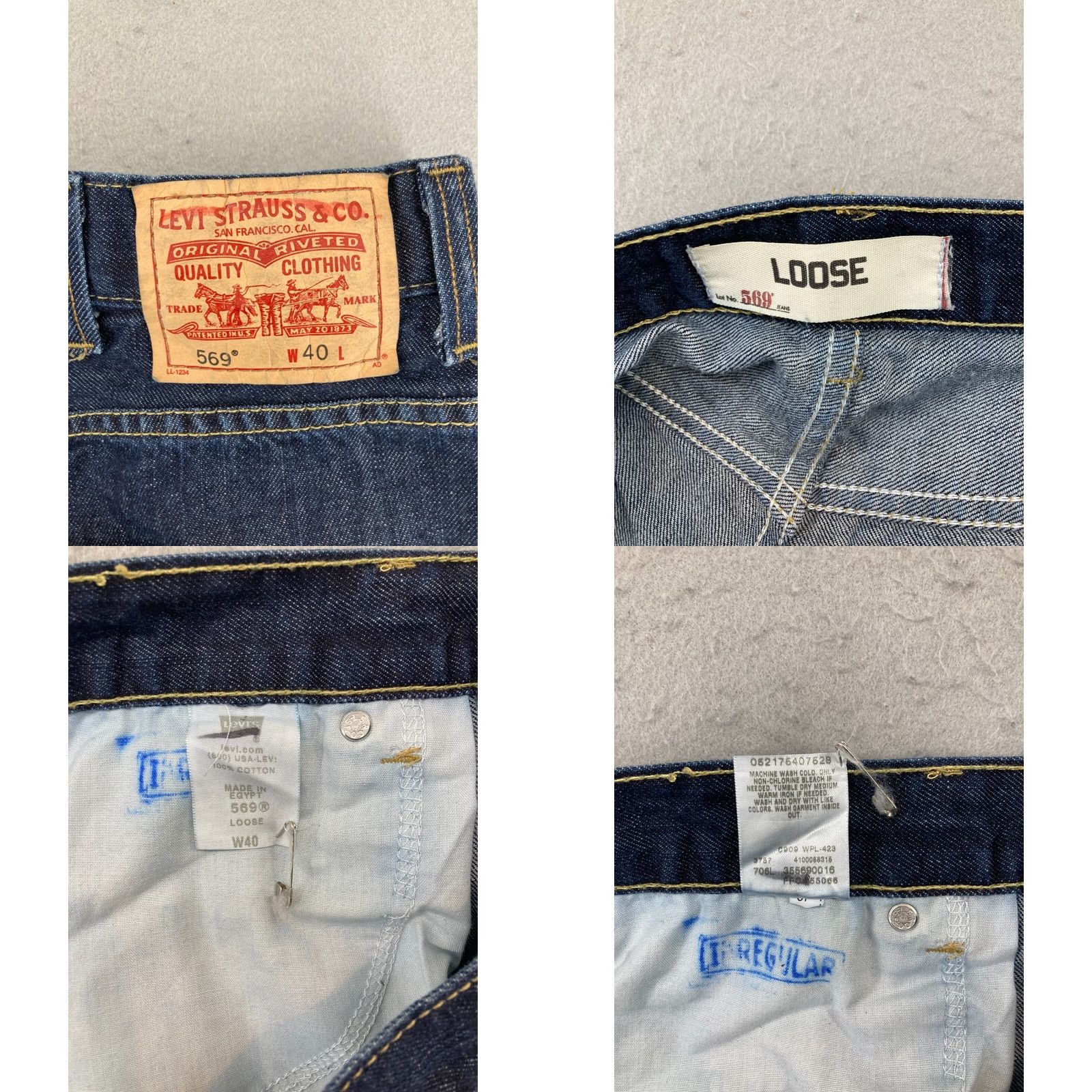 Levi's Levi's 569 Denim Shorts Bermuda Casual 40 Blue 5-Pocket Relaxed Men's fits Regular Adult 40in waist Signal: 90s theme Size US 40 / EU 56 - 8 Thumbnail