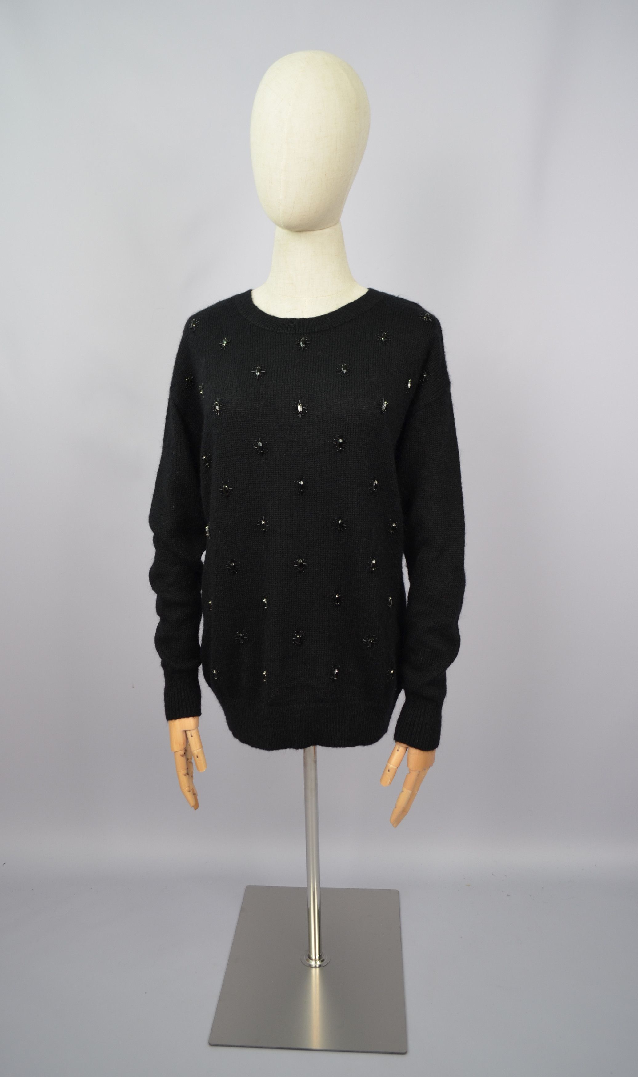 Reiss Reiss Kimber Embellished Jumper Sweater Acryl Nylon Mohair Size XS / US 0-2 / IT 36-38 - 2 Thumbnail