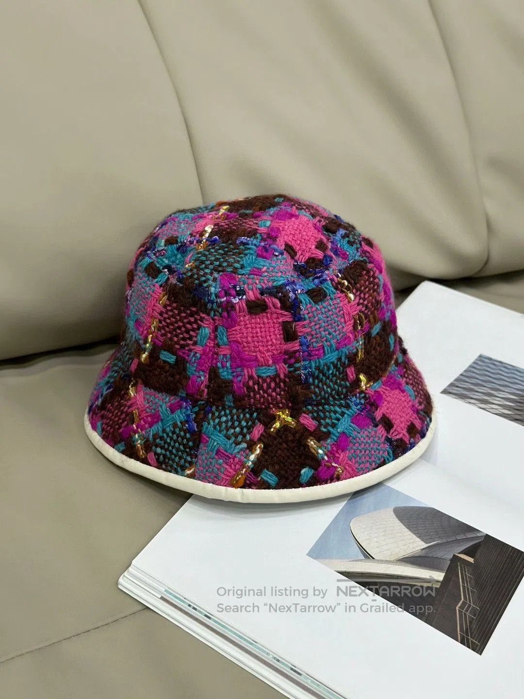Gucci Gucci Colorful Tweed Bucket Hat. Size ONE SIZE - 3 Thumbnail