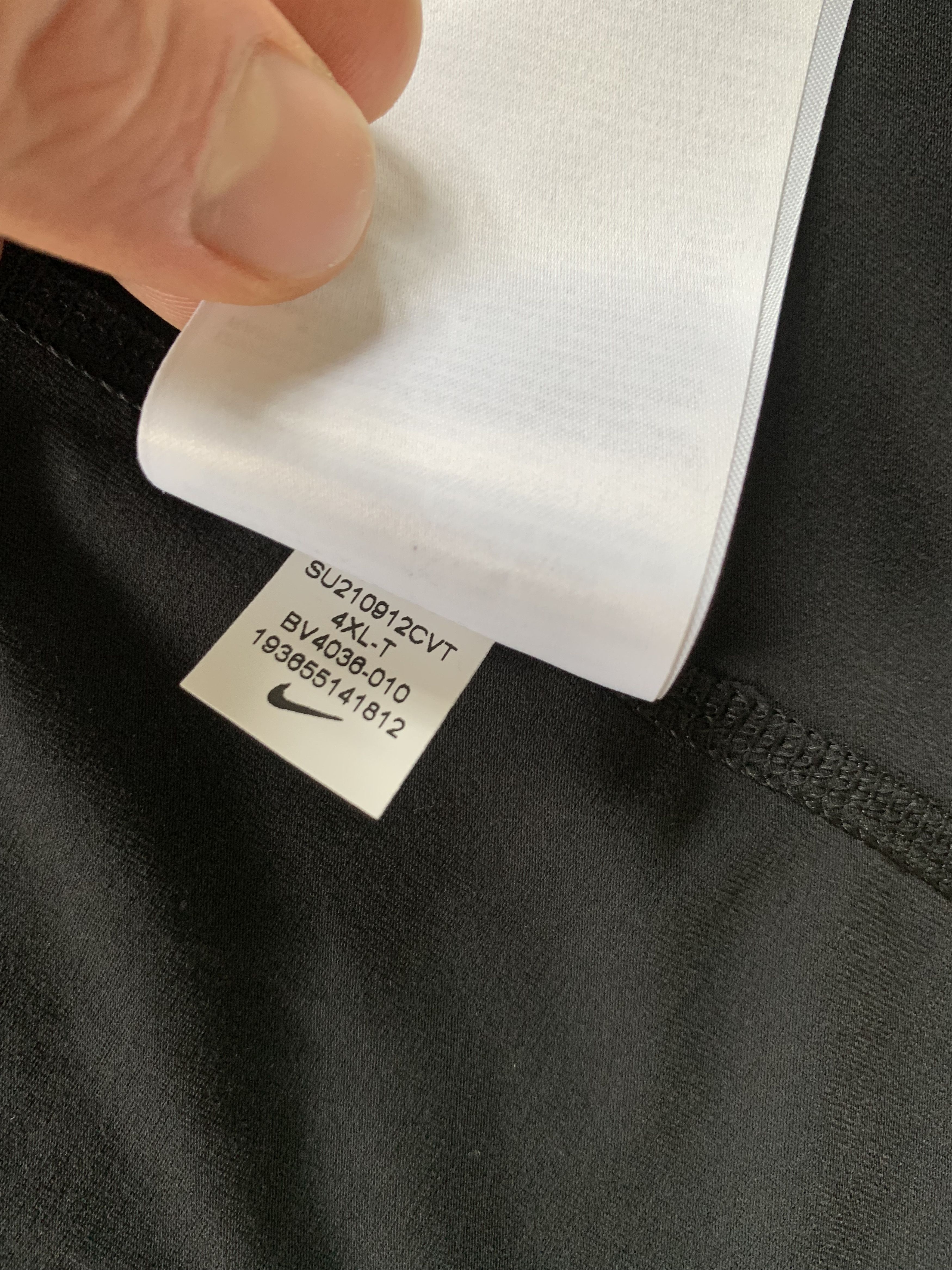 Nike Nike Slim Fit Black Tank Top Sleeveless Size US XXL / EU 58 / 5 - 9 Thumbnail