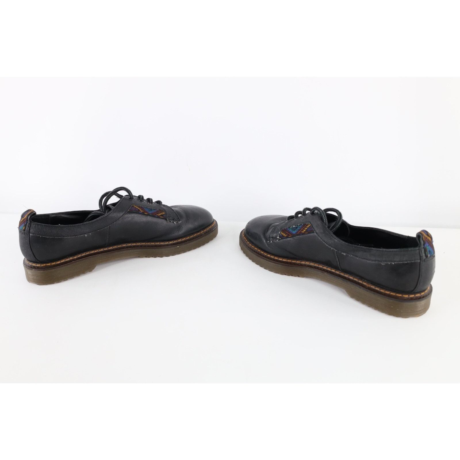 Vintage Vintage 90s Streetwear Chunky Leather Southwestern Shoes Size US 7.5 / IT 37.5 - 6 Thumbnail