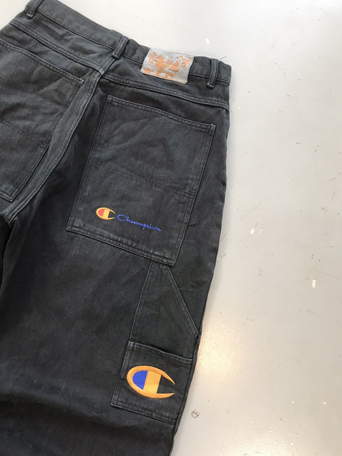 Champion × Vintage Vintage champion big pocket baggyfit denim Size US 31 - 10 Thumbnail