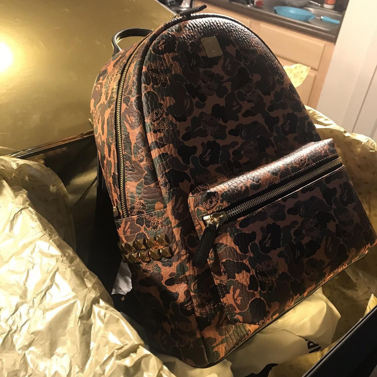 Bape × MCM Bape x MCM Stark Backpack Size ONE SIZE - 5 Thumbnail