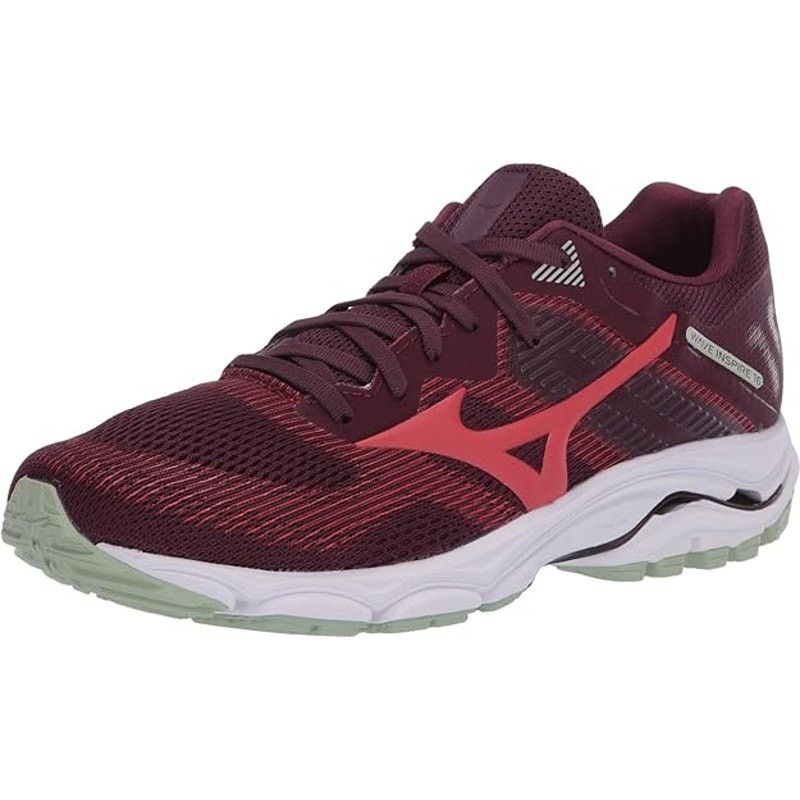 Mizuno Wave Inspire 16 Running Sneakers Mauve Wine-Cayenne 8