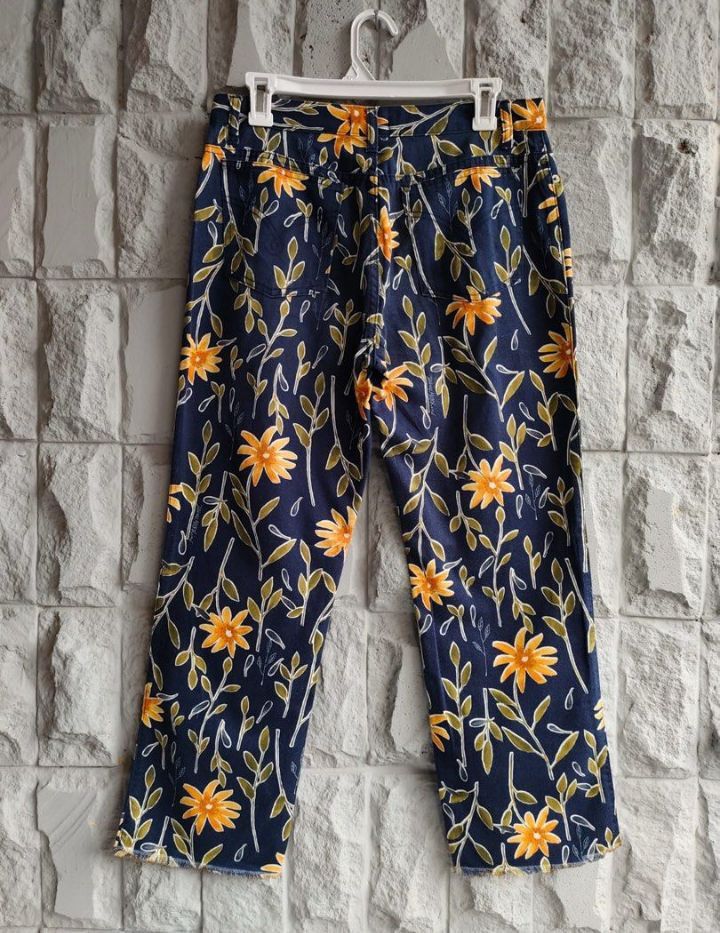 Moschino × Vintage Moschino floral pants Size 29" - 3 Thumbnail