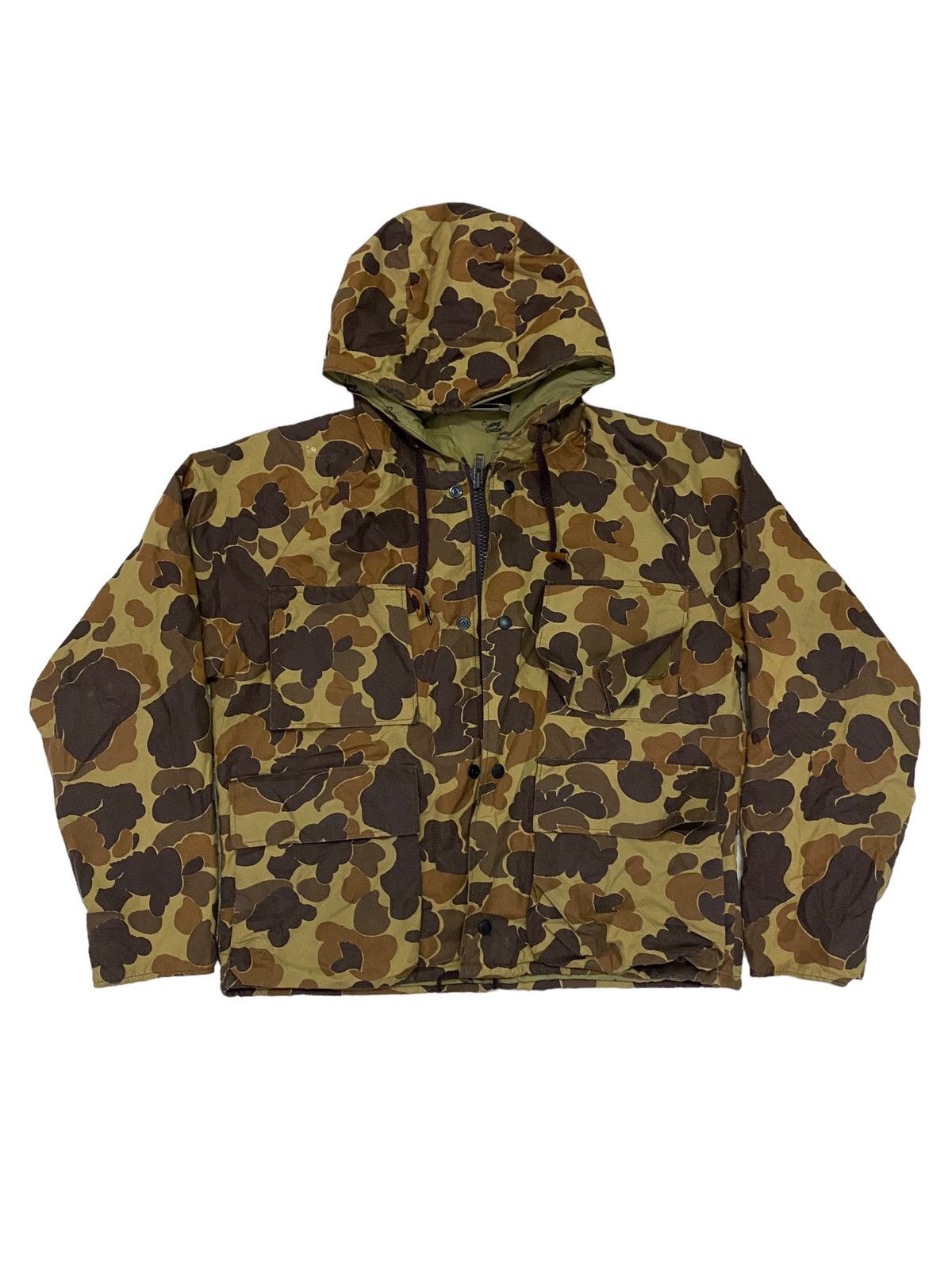 Vintage 💥Vintage 80s Goretex Duxbak Duck Camo Hoodie Size US M / EU 48-50 / 2 - 1 Thumbnail
