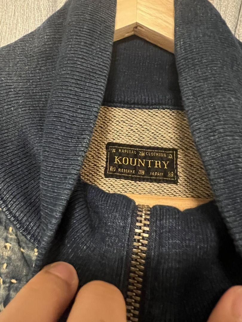 Kapital Kountry KAPITAL KOUNTRY BORO Fleece Half Zip Vest Blue 4 Size US XL / EU 56 / 4 - 2 Thumbnail