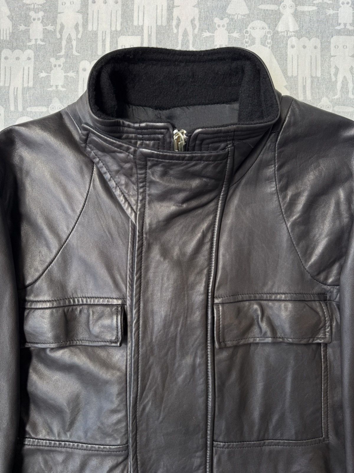 Rick Owens Rick Owens AW08 Stag Calf Leather Jacket Size US M / EU 48-50 / 2 - 2 Thumbnail