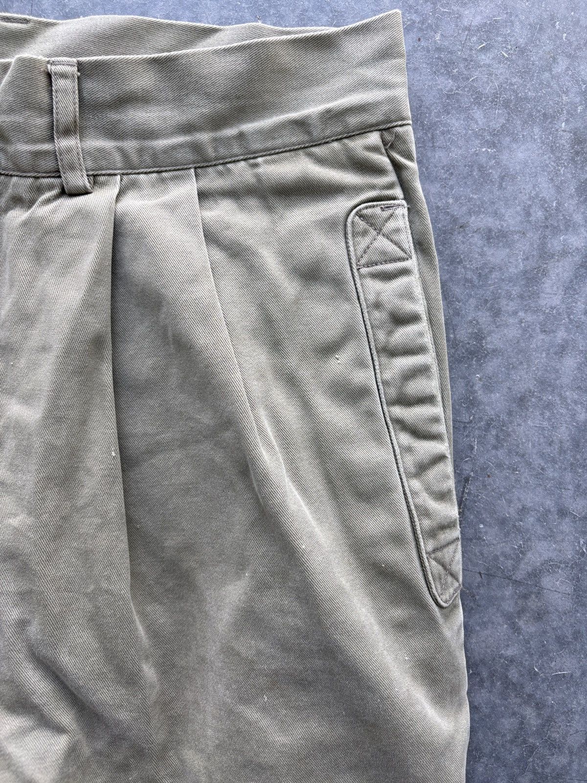 Willis & Geiger Vintage 90s Willis and Geiger Pleated Pants 35x30 Size US 35 - 3 Thumbnail