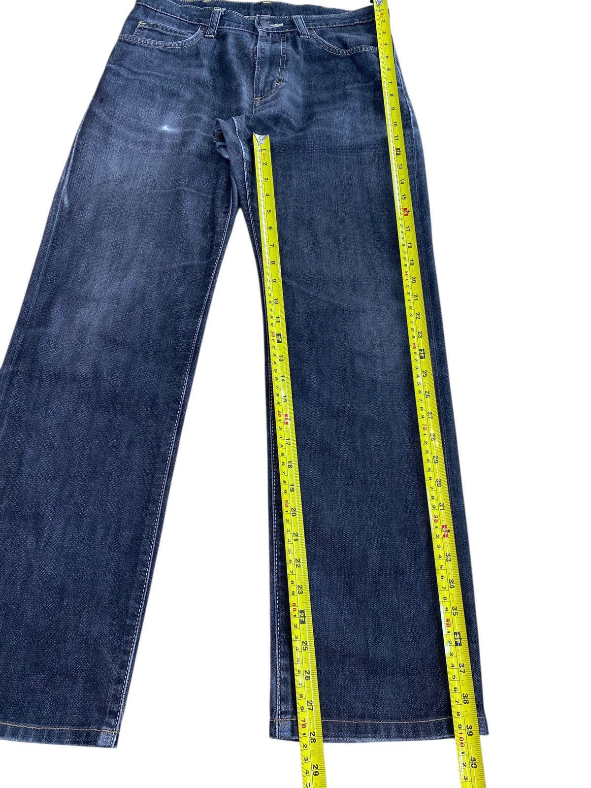 Wrangler Wrangler Whiskered Light Wash Straight Leg Jeans Size US 31 - 8 Thumbnail