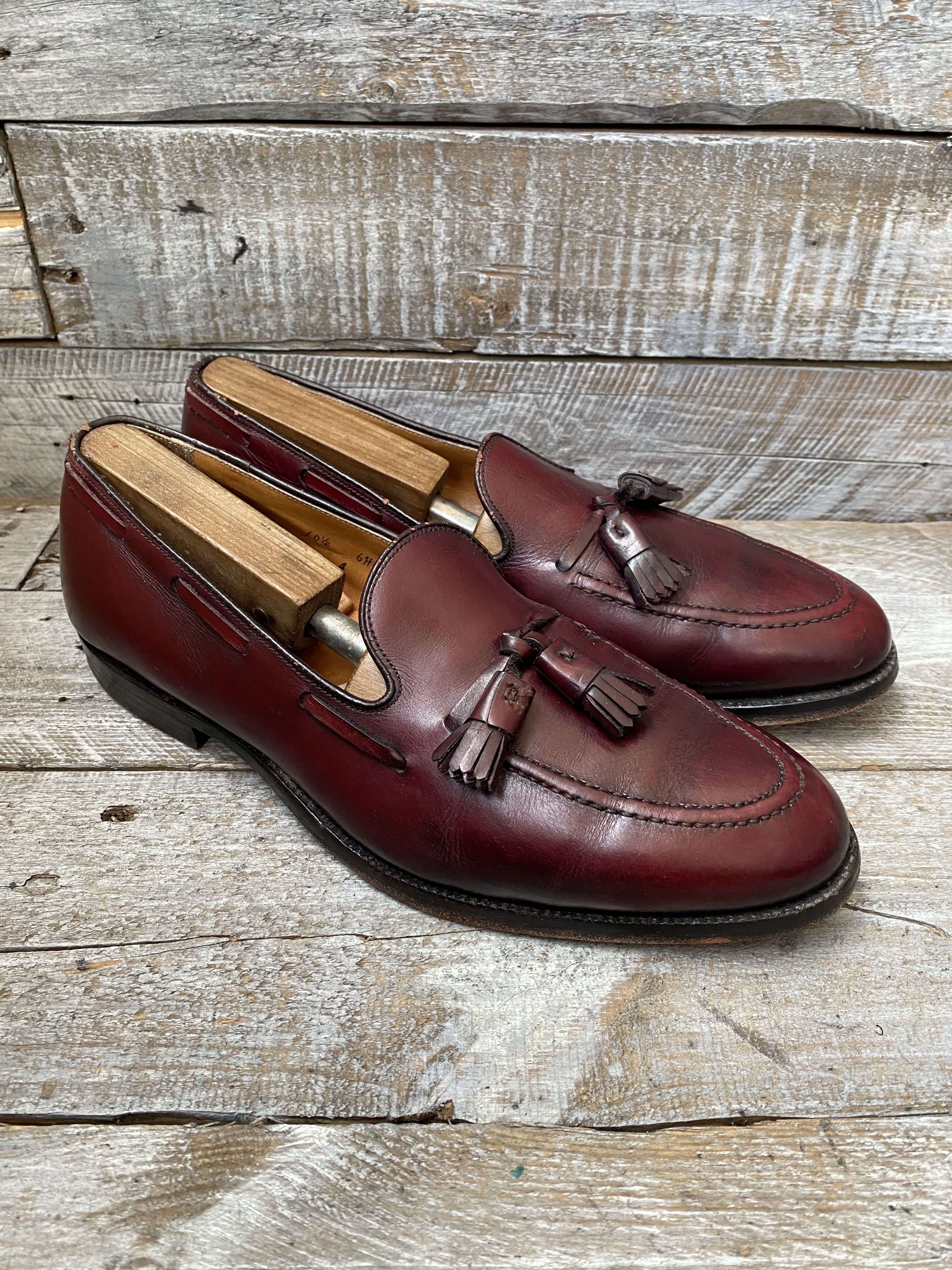 Alden Alden tassel burgundy slip- on leather shoessz 10.5A/C Size US 10.5 / EU 43-44 - 11 Thumbnail