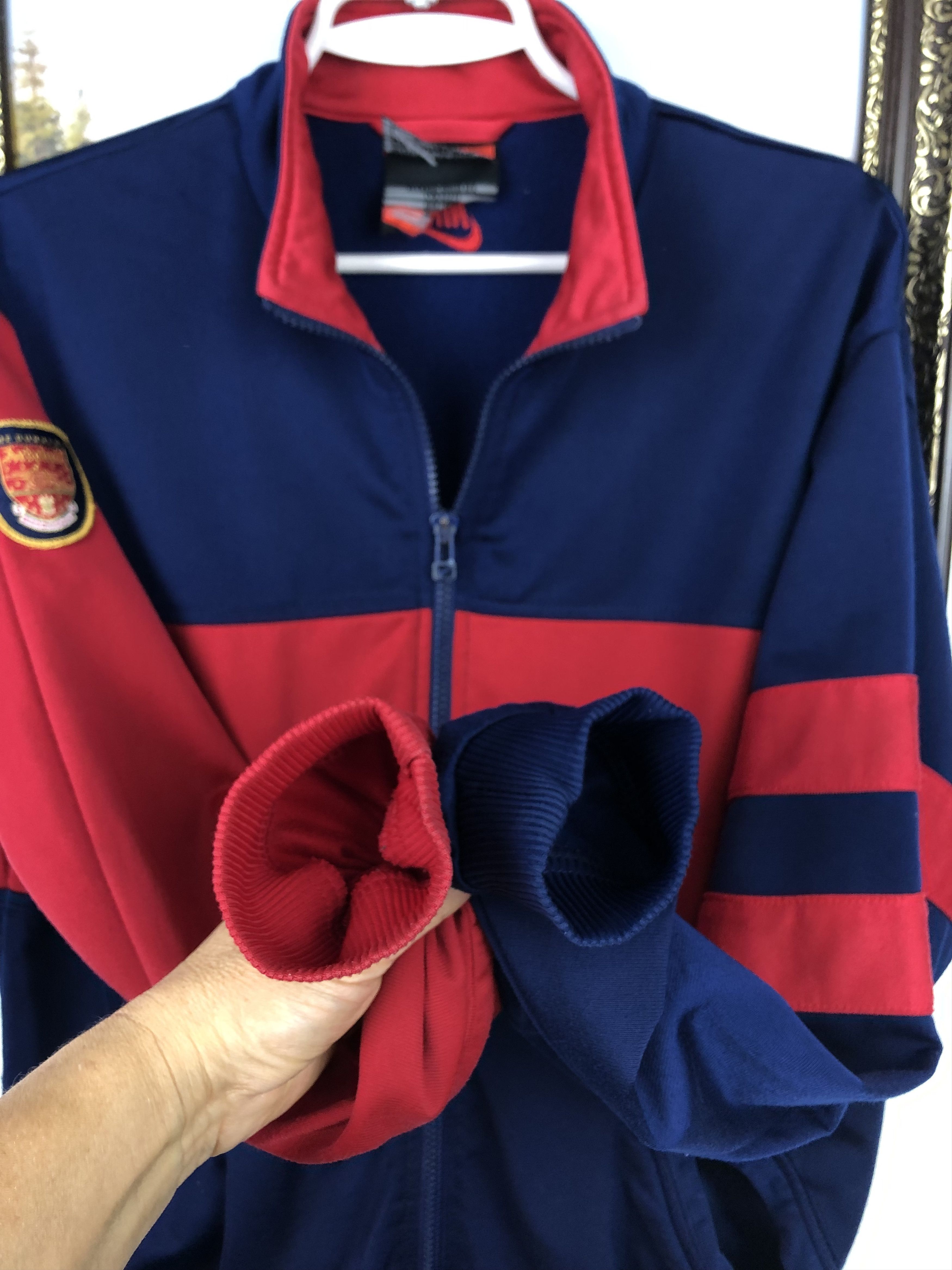 Nike Vintage 90's Nike Arsenal Football Jacket Soccer Track Top Size US S / EU 44-46 / 1 - 7 Thumbnail