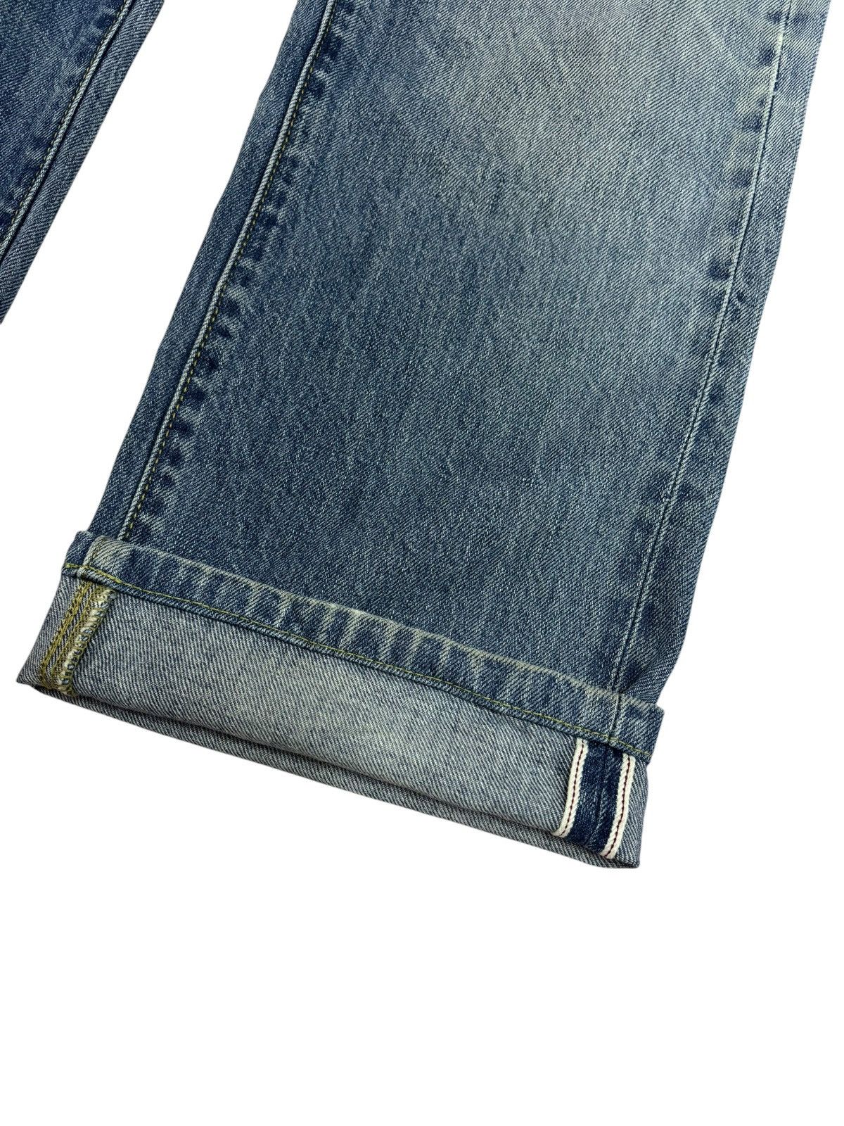 Kaihara Denim × Self Edge Vintage Kaihara Uniqlo Selvedge Distressed Blue Washed Jeans Size US 32 / EU 48 - 5 Thumbnail