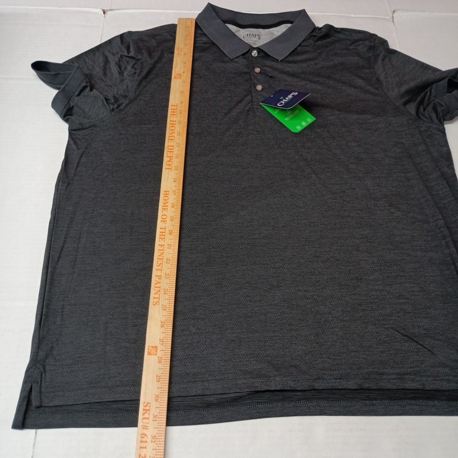 Chaps Chaps Golf Core Polo Shirt Mens 3XL Black Onyx 4-Way Stretch Size US XXL / EU 58 / 5 - 6 Thumbnail