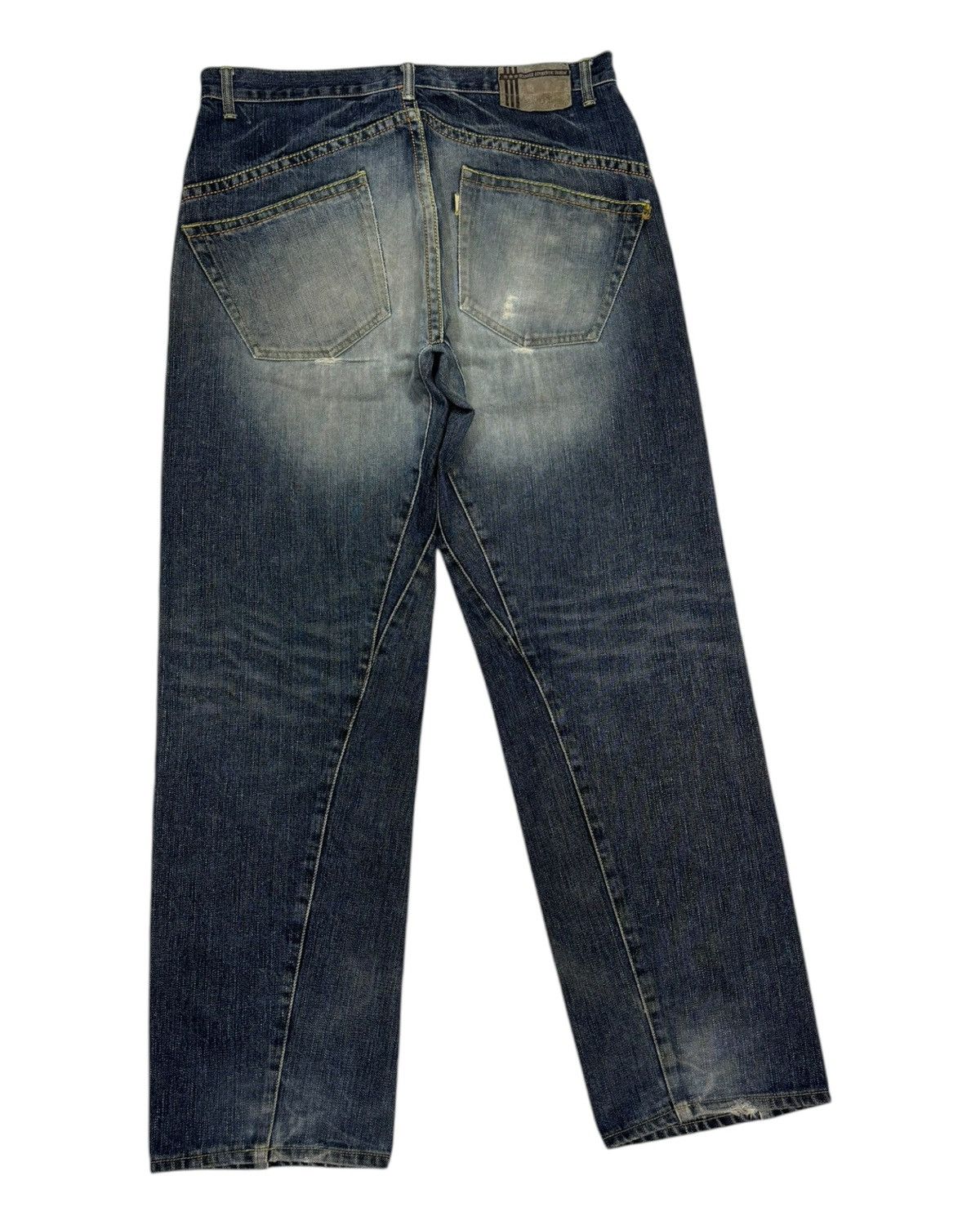 FDMTL BAGGY JEANS SCANNER BY FDMTL DISTRESSED DENIM JEANS Size US 34 / EU 50 - 4 Thumbnail