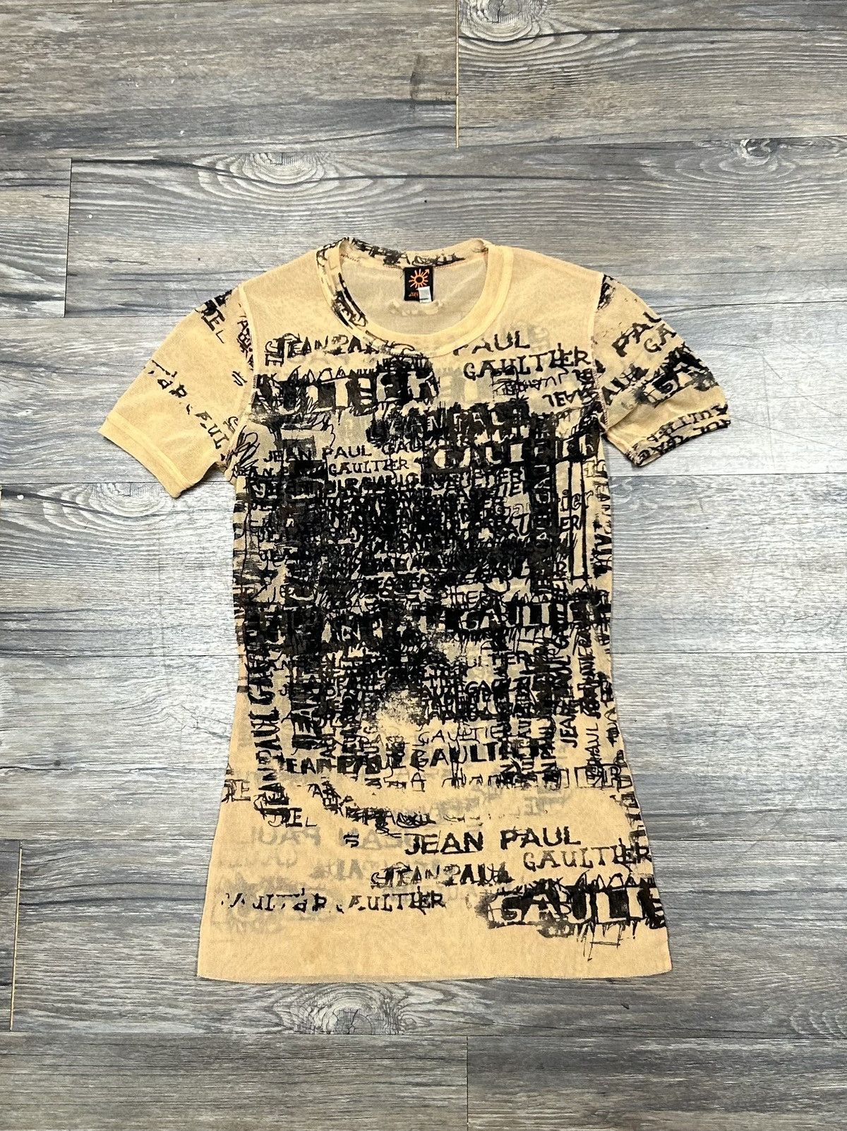 Jean Paul Gaultier John Paul Gaultier Text Mesh Top Size US M / EU 48-50 / 2 - 1 Thumbnail