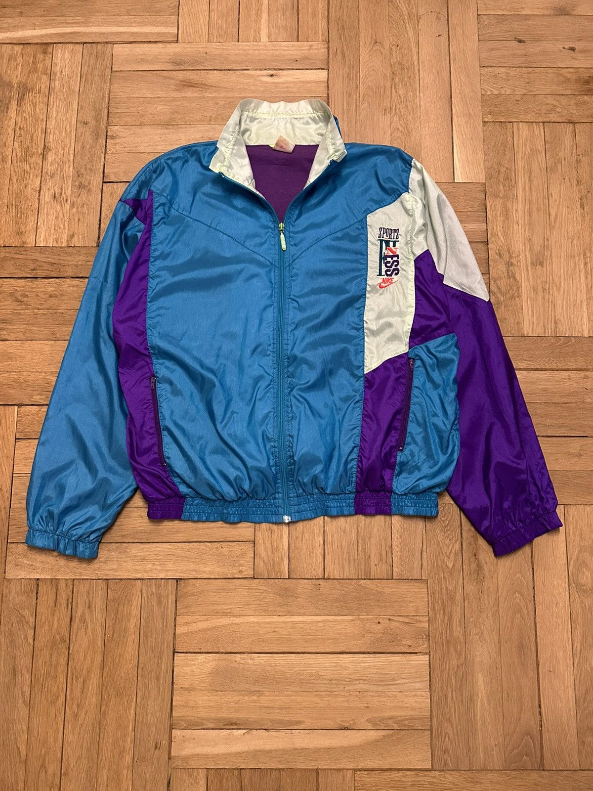 Nike × Vintage Vintage Nike tracksuit rare jacket pants size L Size 50L - 3 Thumbnail