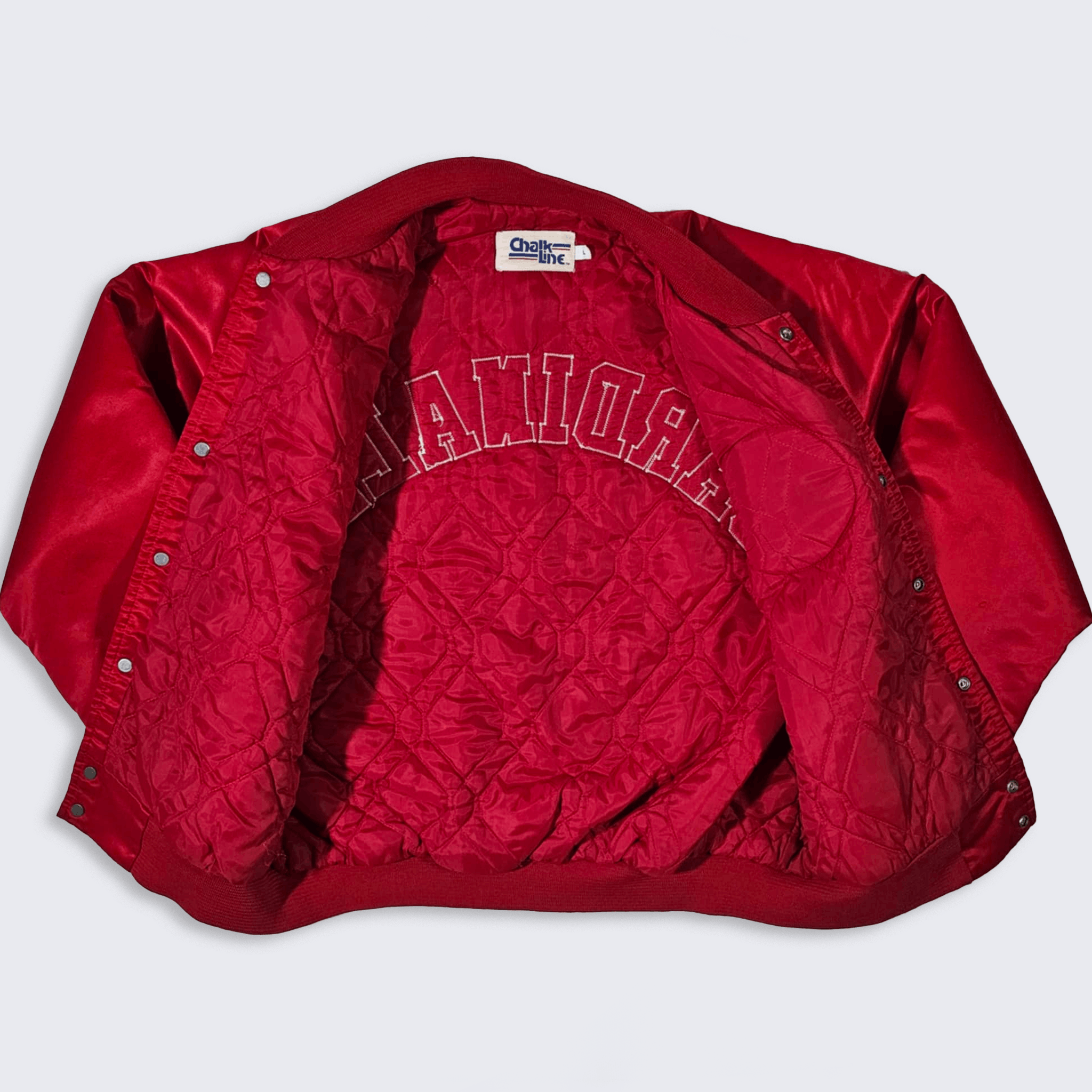 Chalk Line × MLB × Vintage St Louis Cardinals 80s Chalk Line Satin Bomber Jacket Size US L / EU 52-54 / 3 - 3 Thumbnail