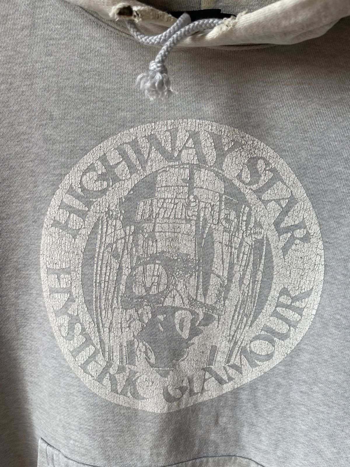 Hysteric Glamour 90s Hysteric Glamour Distressed Hoodie Size US L / EU 52-54 / 3 - 5 Thumbnail