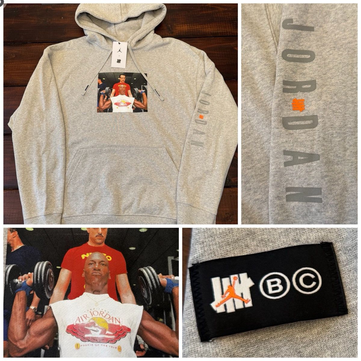 Jordan Brand × Undefeated Air Jordan x Undefeated Weights Hoodie Size US XL / EU 56 / 4 - 1 Thumbnail