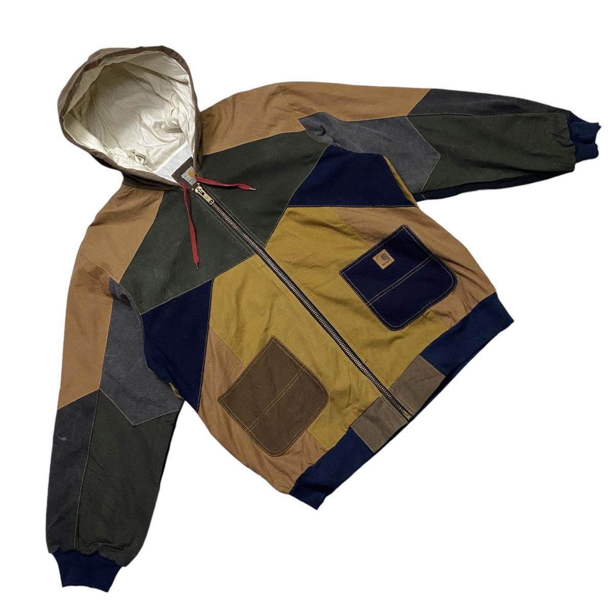Carhartt Vintage reworked Carhartt active Jacket patchwork Size US L / EU 52-54 / 3 - 7 Thumbnail