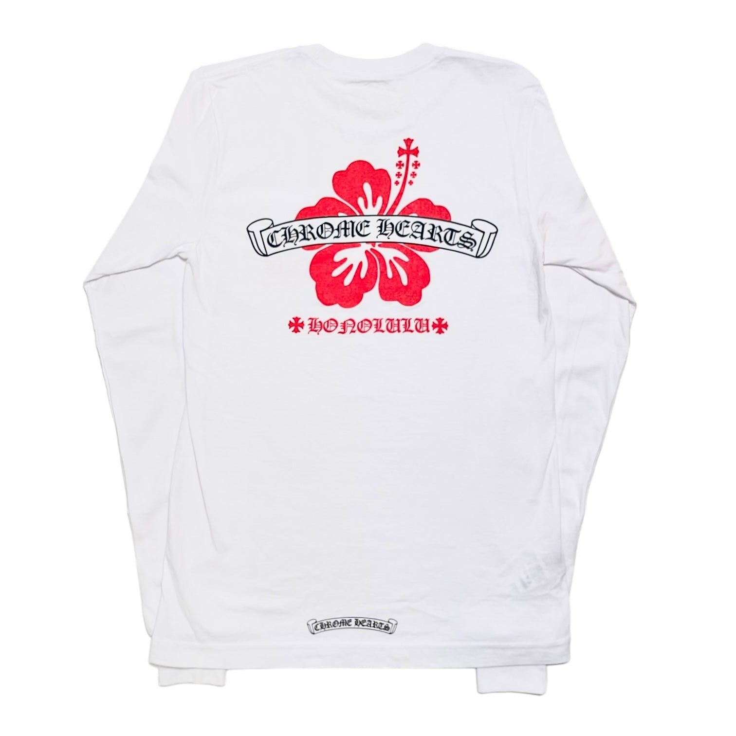 Chrome Hearts Honolulu Flower Long Sleeve Tee Shirt White | Grailed