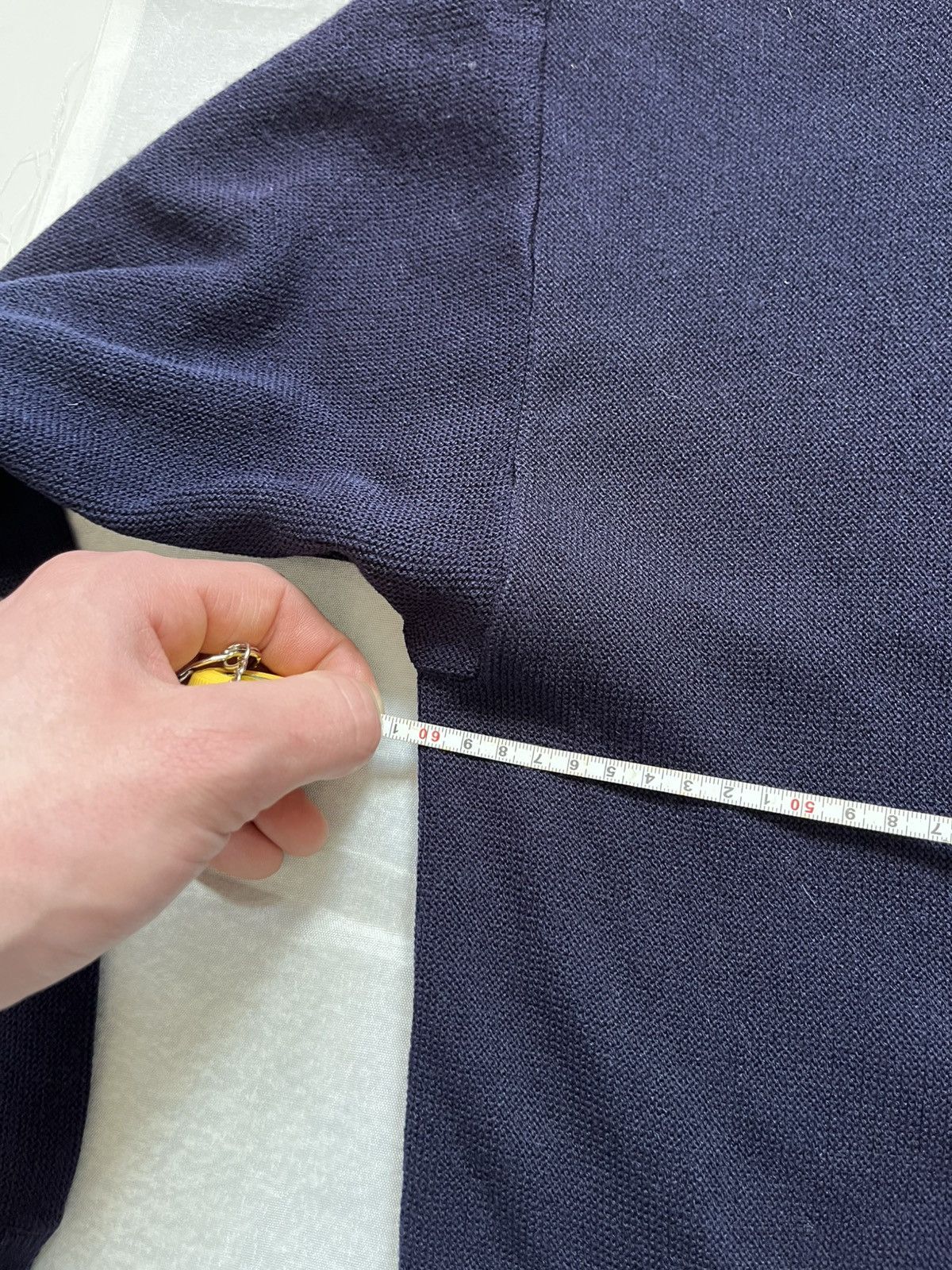 Lacoste Vintage Lacoste Navy Cardigan 90s Classic Logo Made in Spain Size US XL / EU 56 / 4 - 16 Thumbnail