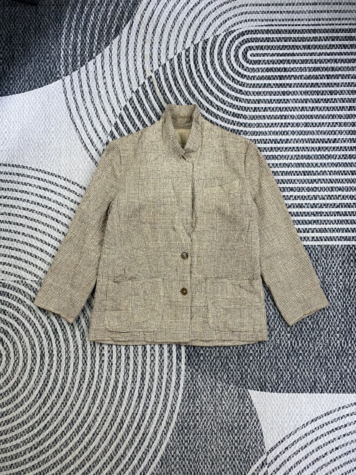Chloe Vintage Chloe Double Button Plaid Blazer Size S / US 4 / IT 40 - 5 Thumbnail