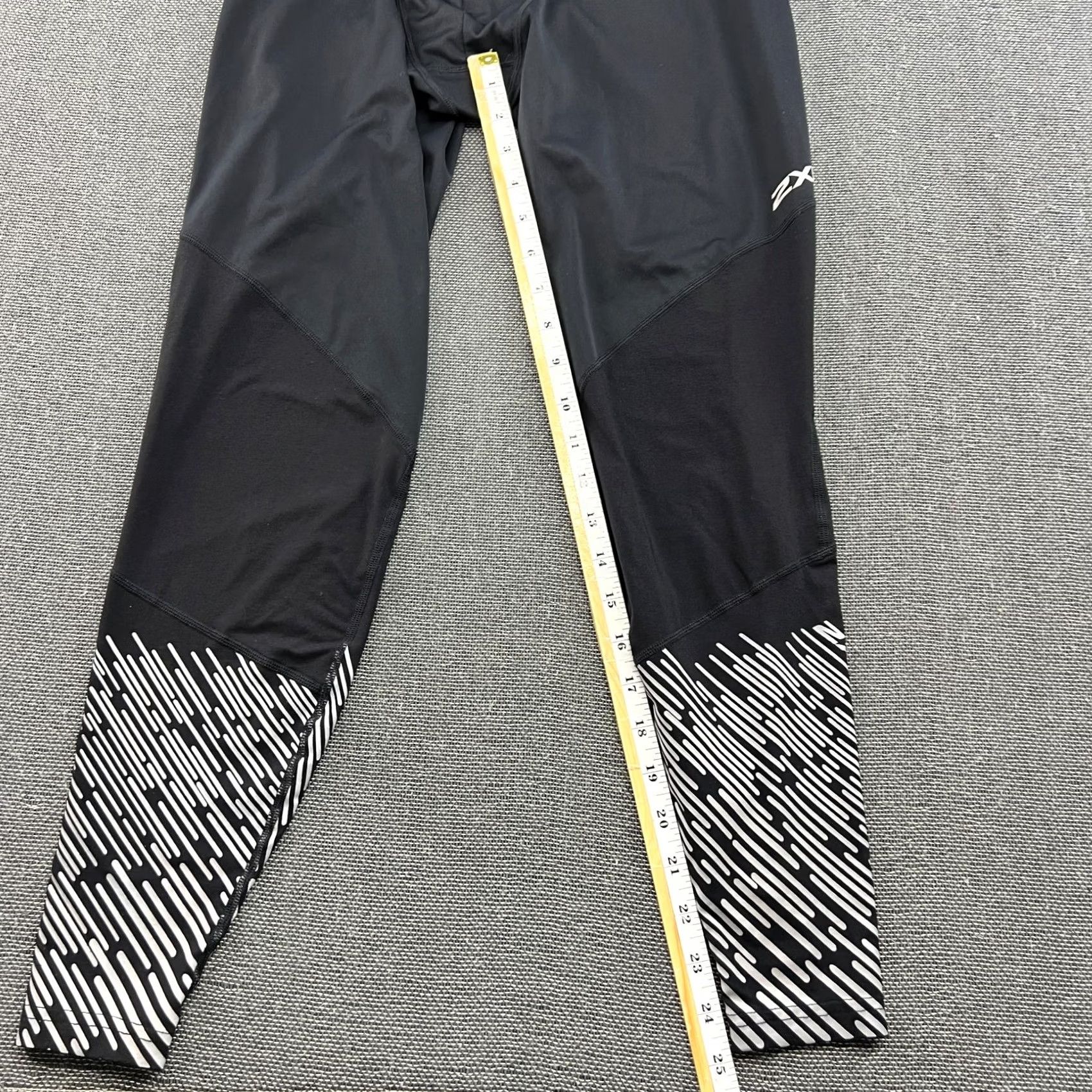 2XU 2XU Wind Defence Mens Compression Pants Sz M Running Sport Black Tights Athletic Size US 31 - 7 Thumbnail