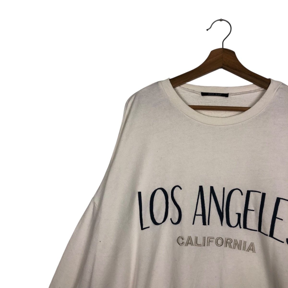 Japanese Brand Retro Los Angeles California Spellout Crewneck – White Size US M / EU 48-50 / 2 - 8 Thumbnail