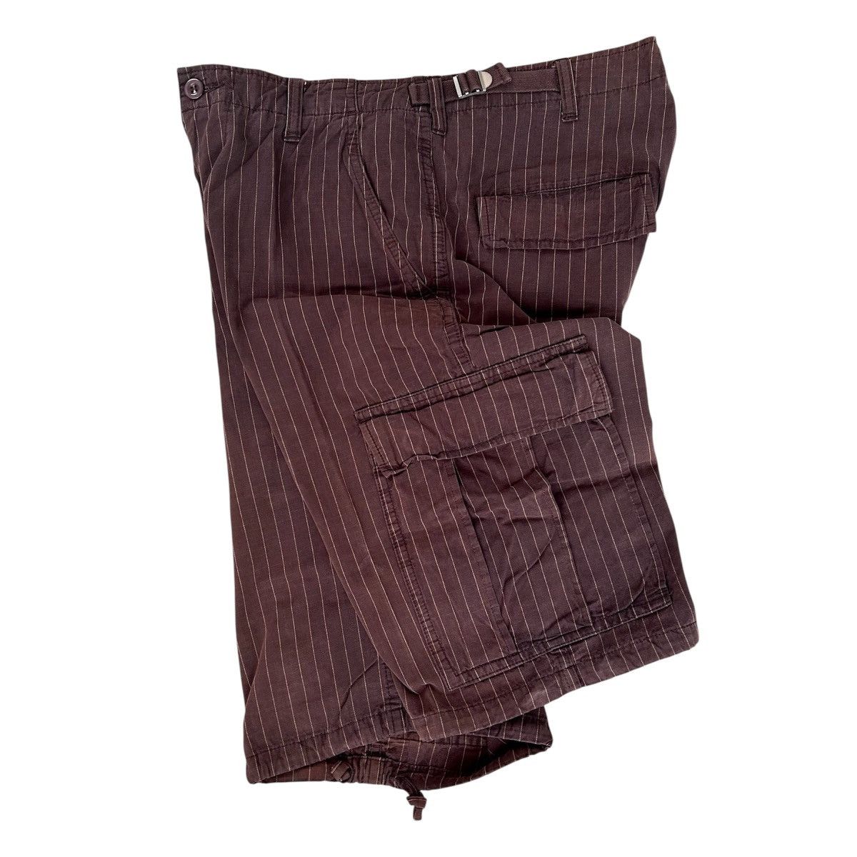 Stussy Vintage Shortpants Cargo Stussy Stripe Size US 33 - 17 Thumbnail