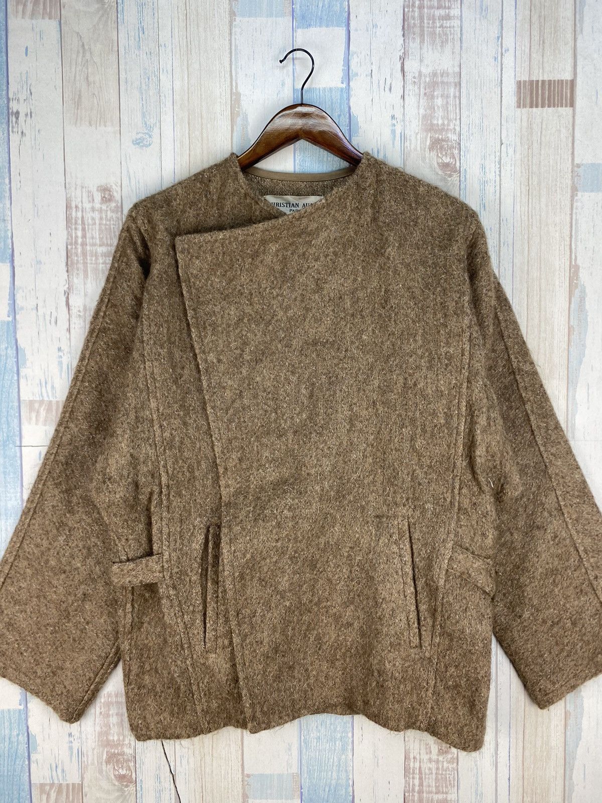 Designer × Vintage Vintage Christian Aujard Paris Wool Cardigan Jacket Size US L / EU 52-54 / 3 - 7 Thumbnail