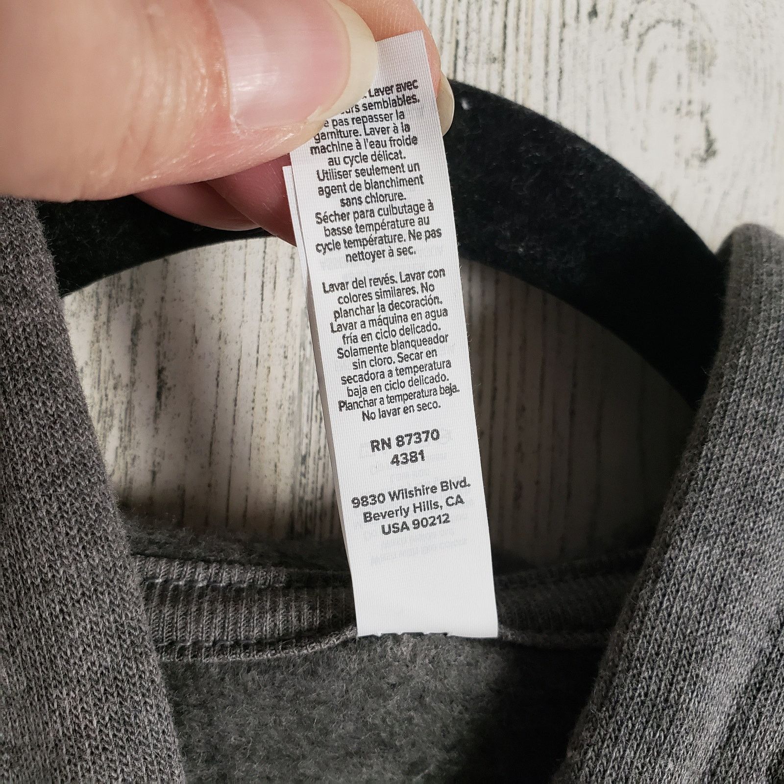 Other NWOT Bella + Canvas Grey Fleece Pullover Hoodie Large Size L / US 10 / IT 46 - 8 Thumbnail