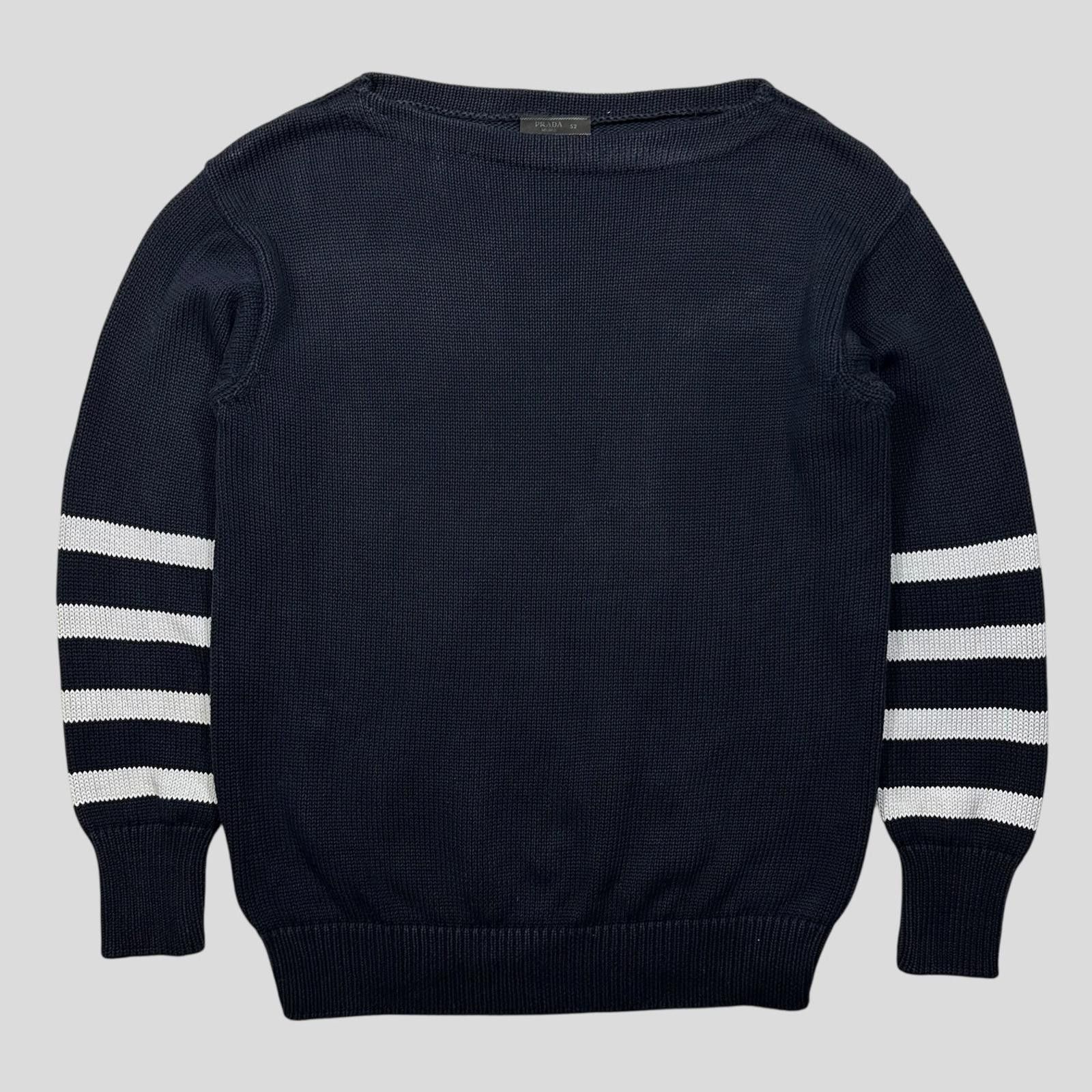 Prada Prada Milano 2010 Chunky Striped Knit Jumper - M Size US M / EU 48-50 / 2 - 1 Thumbnail