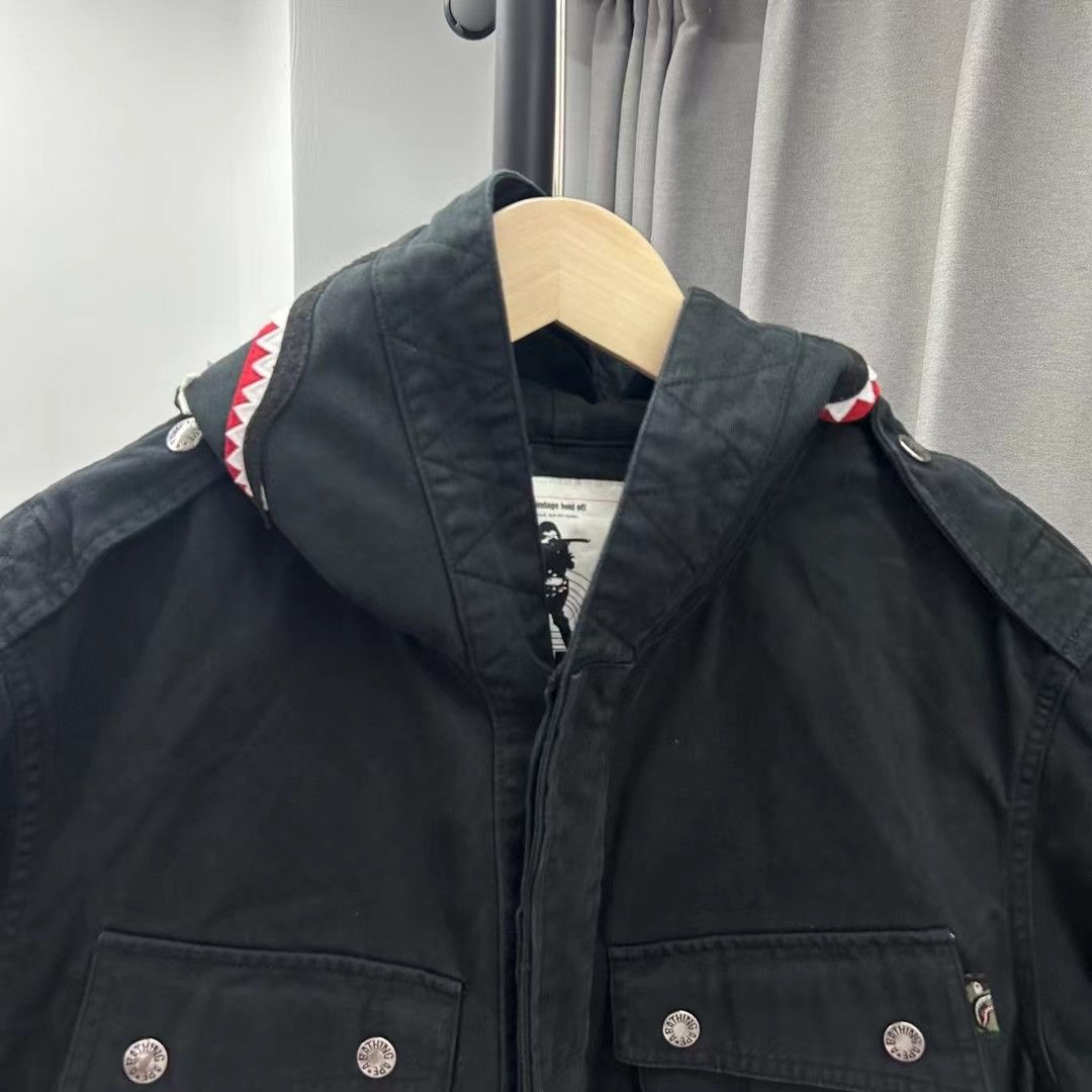 Bape SHARK HOODIE JACKET Size ONE SIZE - 3 Thumbnail