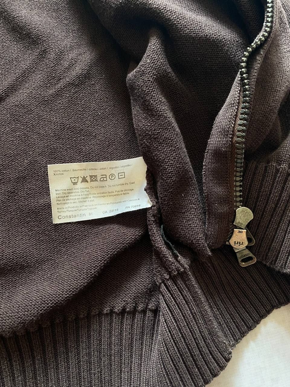 Hugo Boss × Vintage Vintage Hugo Boss Zip Up Sweater/Cardigan Size US M / EU 48-50 / 2 - 6 Thumbnail