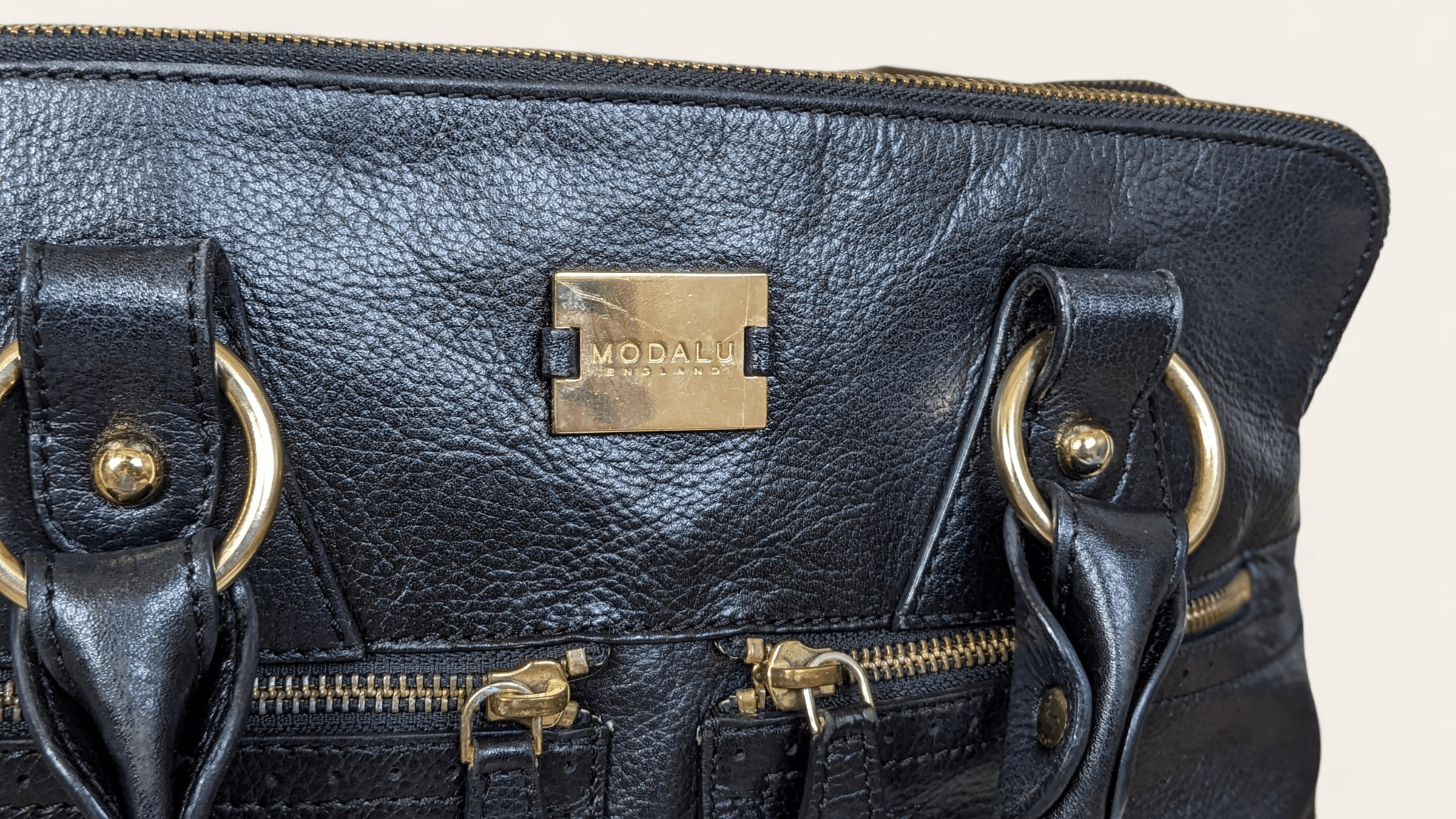 Other Modalu England Pippa Bag Black Genuine Leather Size ONE SIZE - 3 Thumbnail