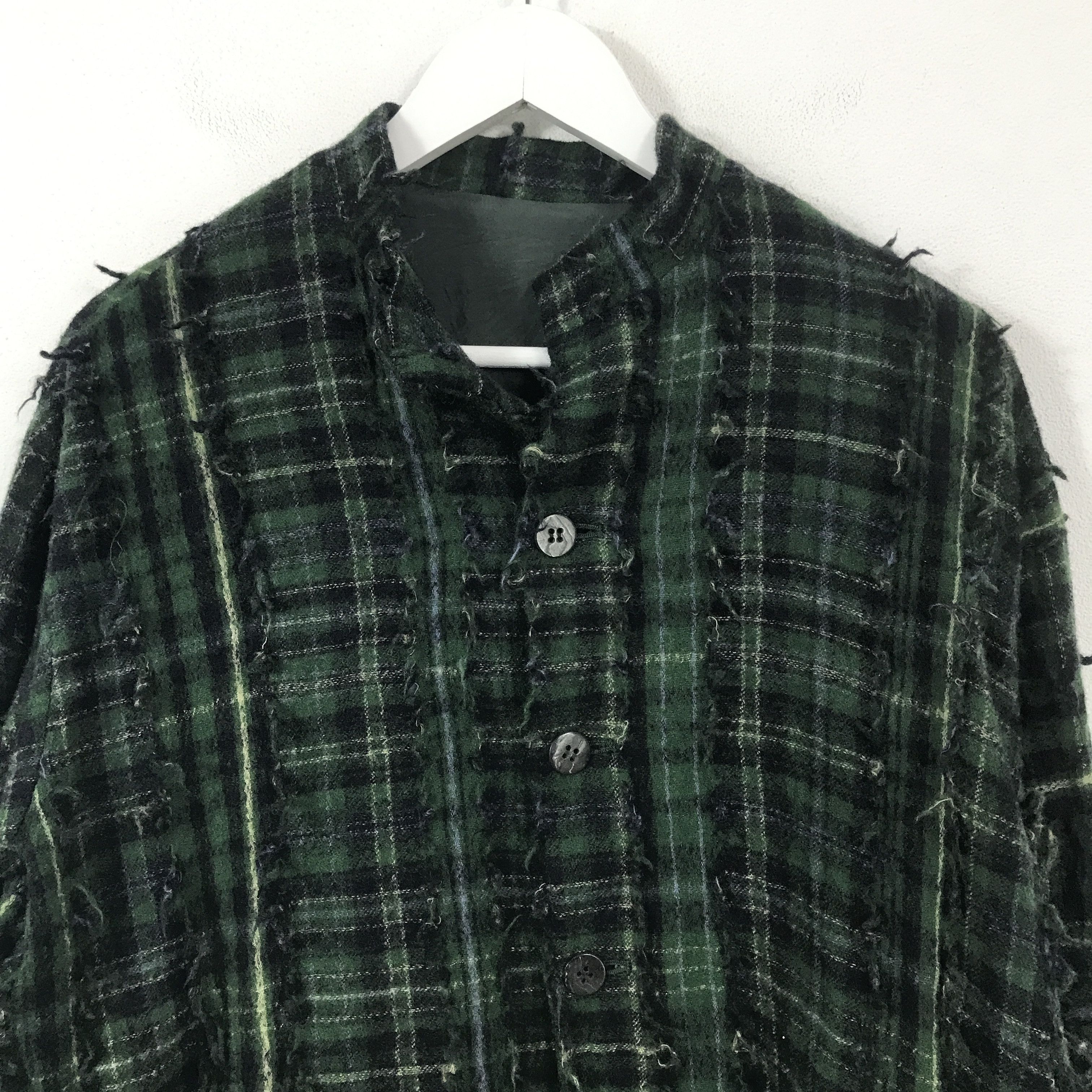 Japanese Brand Jurgen Lehl japan patchwork design Button Jacket K73B10 Size US M / EU 48-50 / 2 - 2 Thumbnail