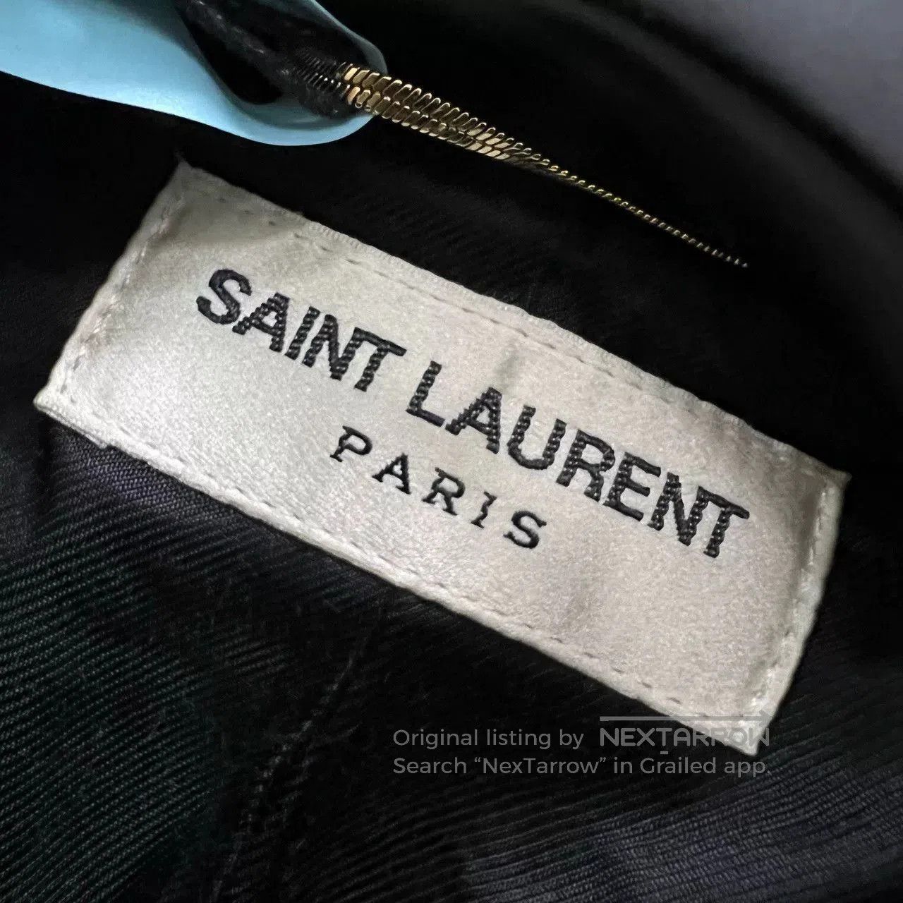 Saint Laurent Paris Saint Laurent Black Leather Baseball Jacket. Size US S / EU 44-46 / 1 - 5 Thumbnail