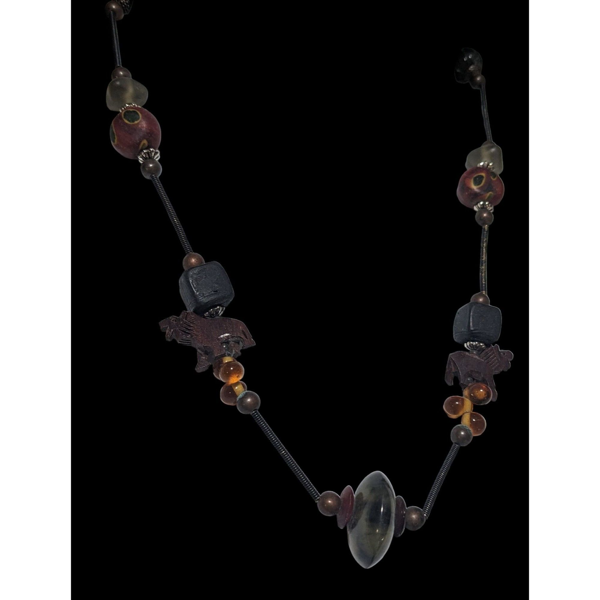 Other Vintage Treska Abstract Beaded Safari Necklace Size ONE SIZE - 3 Thumbnail