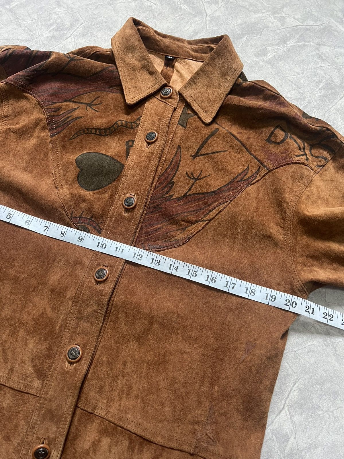 Vintage VINTAGE SUEDE JACKET BROWN Size US M / EU 48-50 / 2 - 6 Thumbnail