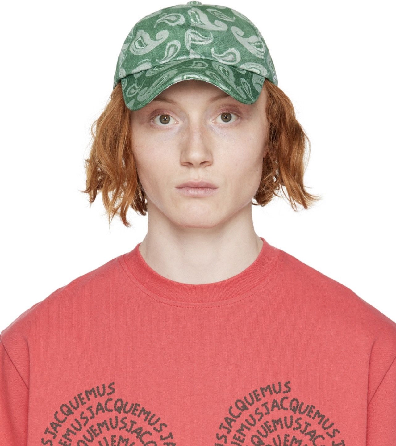 Jacquemus !DS! SS23 Jacquemus Casquette Pop Green Paisley Hat Size ONE SIZE - 3 Thumbnail