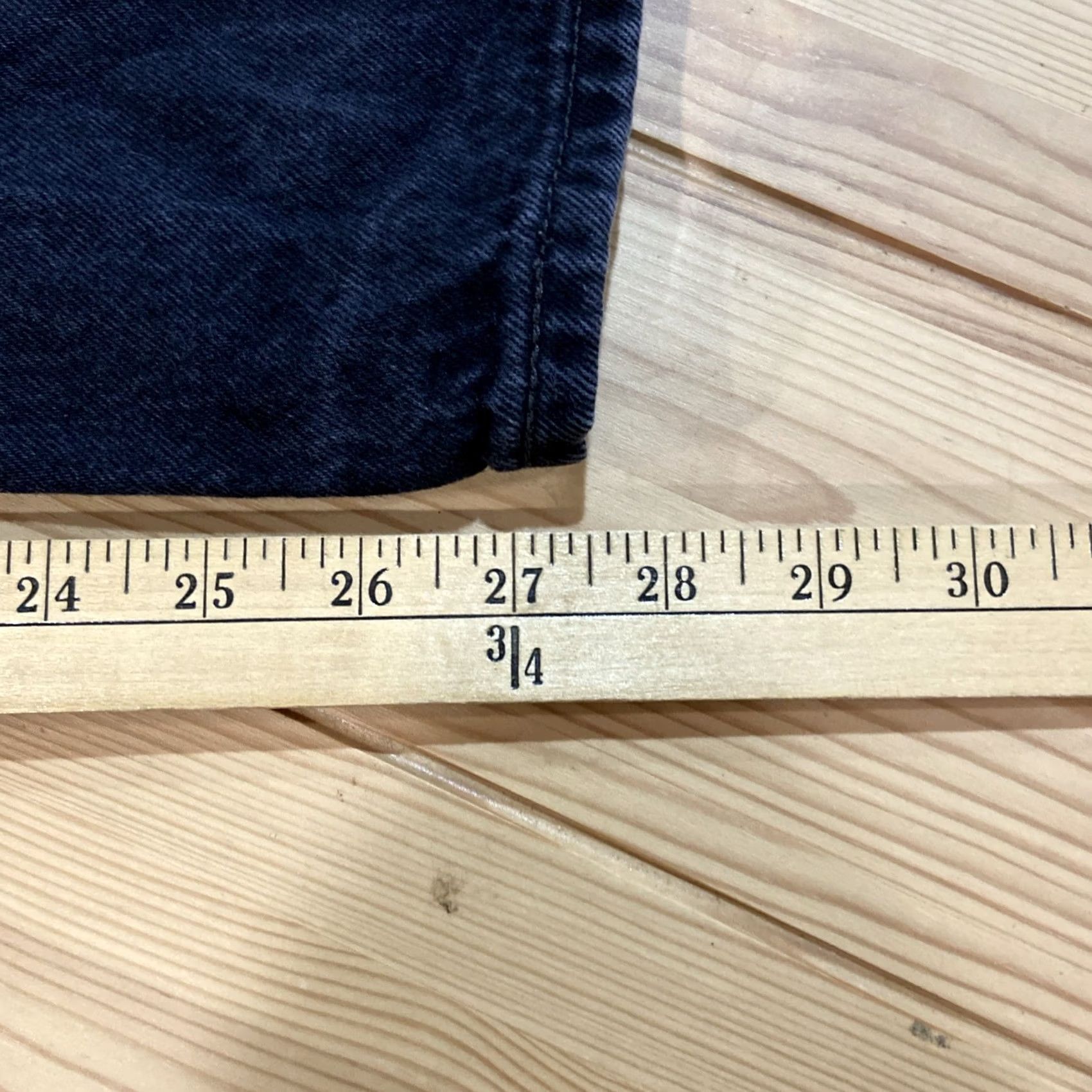 Levi's Levi's 501 Original Fit Jeans Mens 28x30 Black Wash Denim Button Fly 5-Pocket Regular Rise Vintage Theme USA 80s 90s Biker USA Mens Size US 28 / EU 44 - 5 Thumbnail