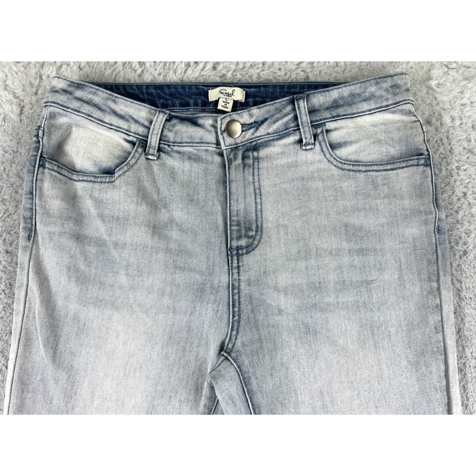 Vintage Vintage Earl Jean Flared Jeans Women’s Large Cotton Blend Blue 80s 90s Retro Denim Size 36" / US 14 / IT 50 - 4 Thumbnail