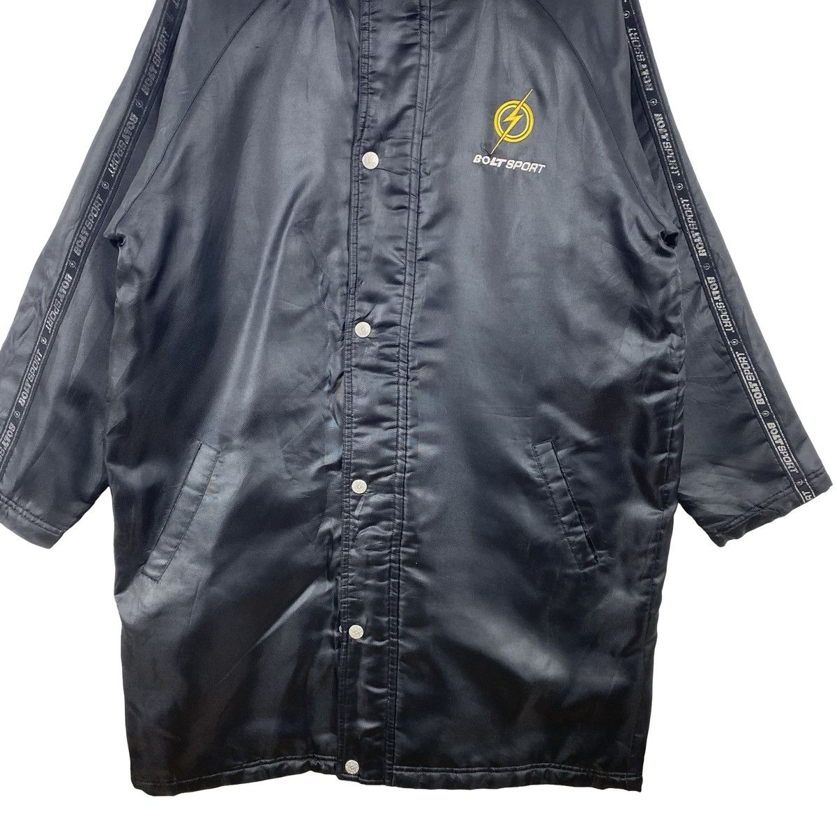 Vintage Vintage BOLT SPORT Hooded Bench Coat Jacket Fleece Size US XXL / EU 58 / 5 - 6 Thumbnail