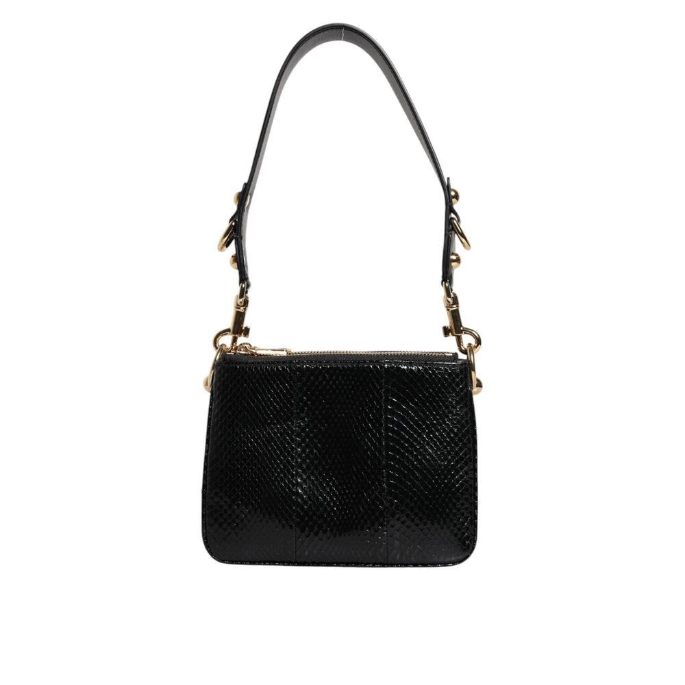 Dolce & Gabbana Dolce & Gabbana Black Exotic Leather Shoulder Sling Clutch B Size ONE SIZE - 2 Thumbnail