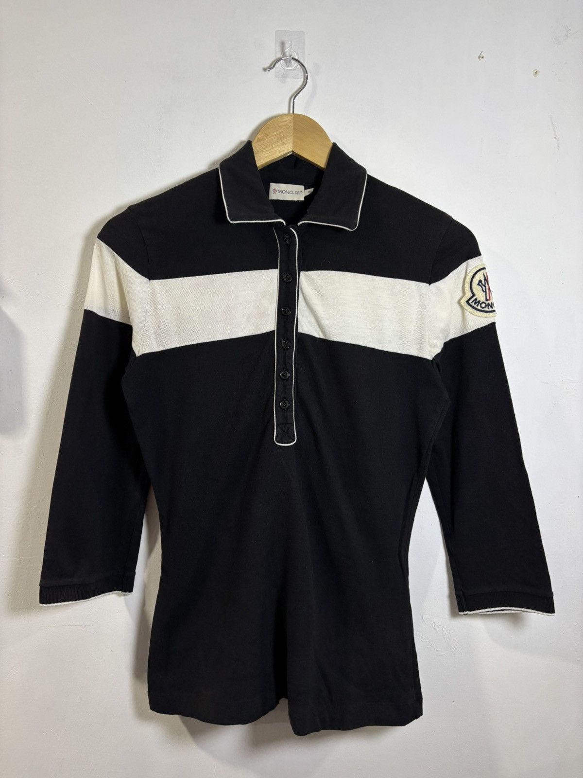 Moncler Moncler Polo Longsleeve Shirt Size S / US 4 / IT 40 - 1 Thumbnail