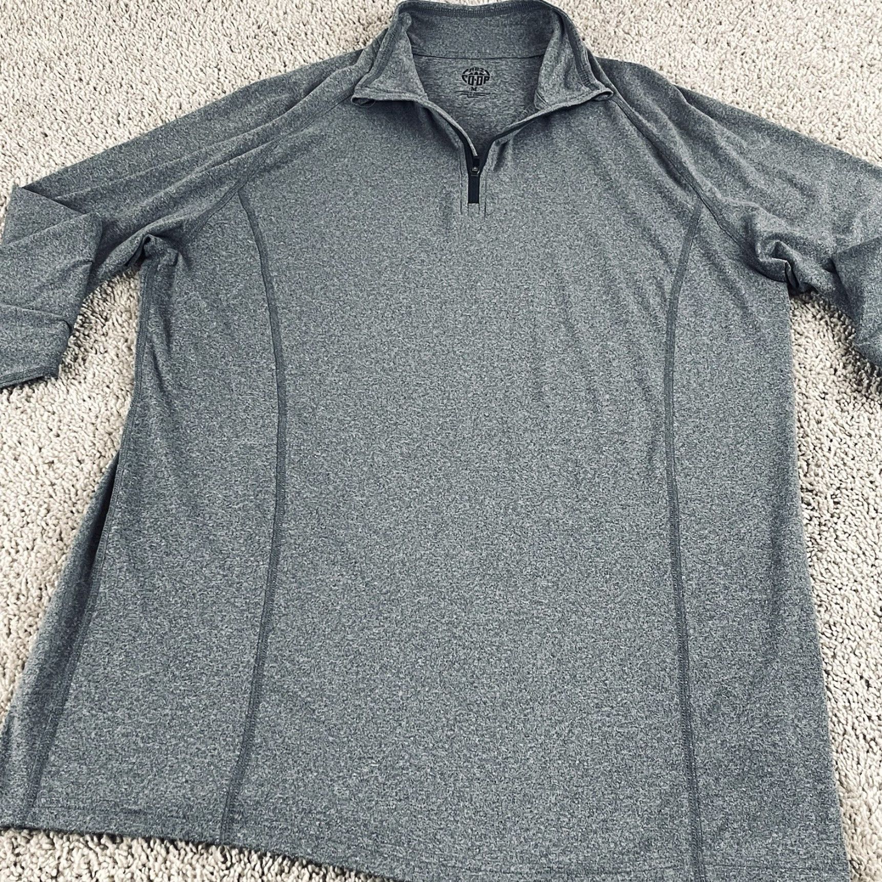 Vintage REI Pullover Men M Gray 1/4 Zip Mock Neck Long Sleeve Casual Shirt Outdoors Hiking F317 Size US M / EU 48-50 / 2 - 3 Thumbnail