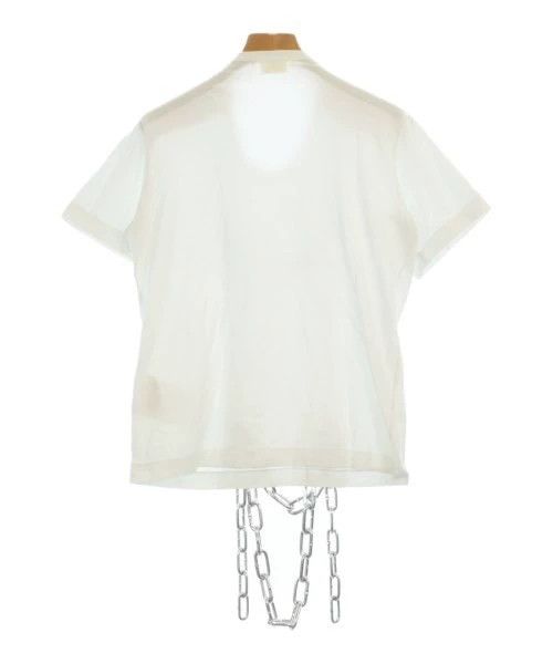 Comme des Garcons Comme Des Garcons White T-shirt with chain trim Size M / US 6-8 / IT 42-44 - 2 Thumbnail