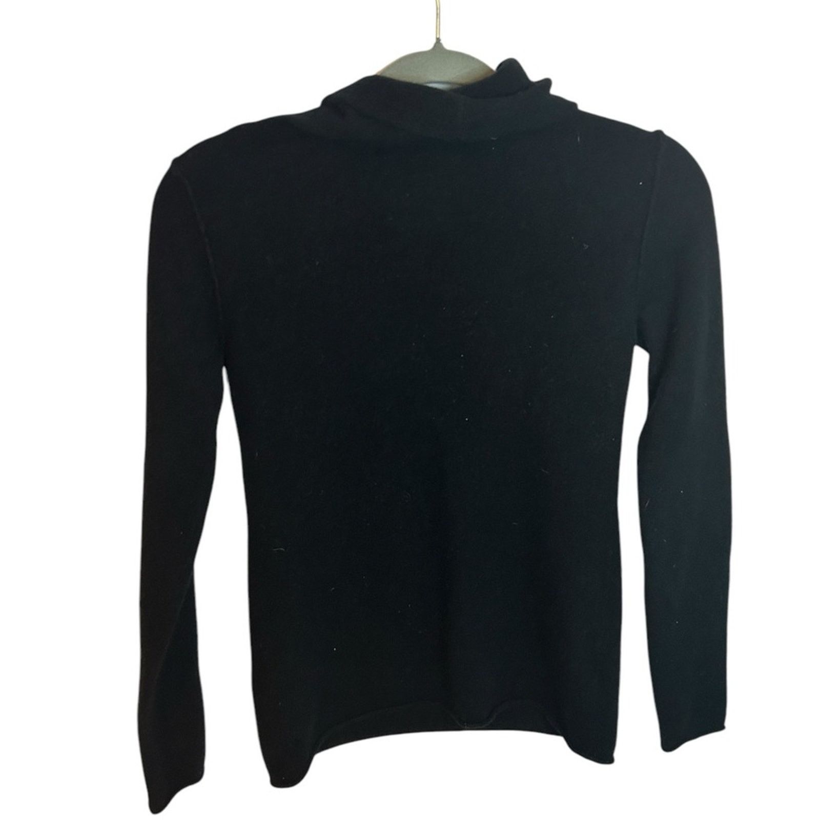 Old Navy Old Navy Vintage Black Cashmere Turtleneck Sweater Size S / US 4 / IT 40 - 2 Thumbnail
